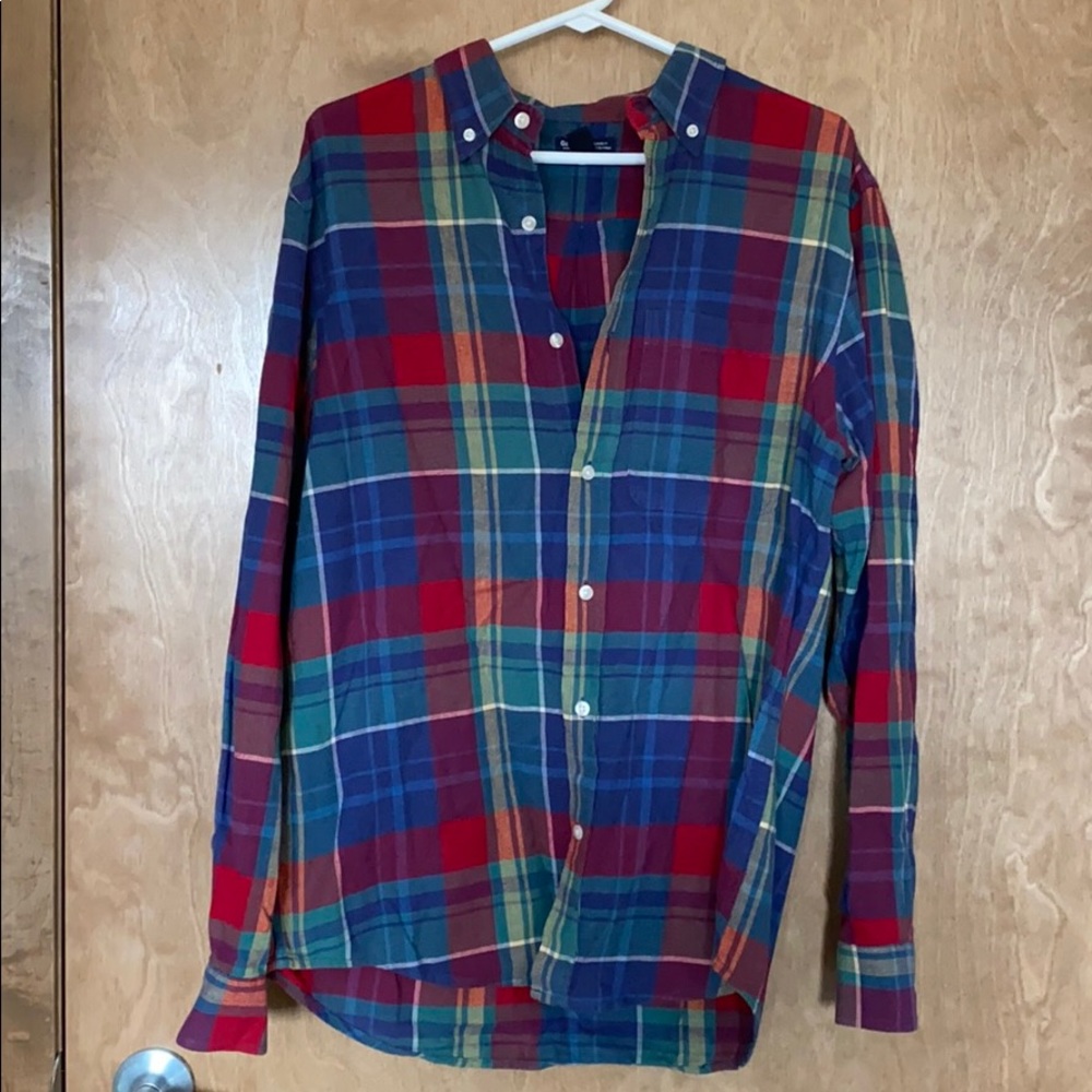 Gap Plaid Polo Button Down